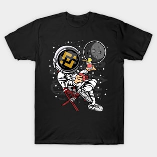 Retirement Plan Astronaut Binance BNB Coin To The Moon Crypto Token Cryptocurrency Blockchain Wallet Birthday Gift For Men Women Kids T-Shirt